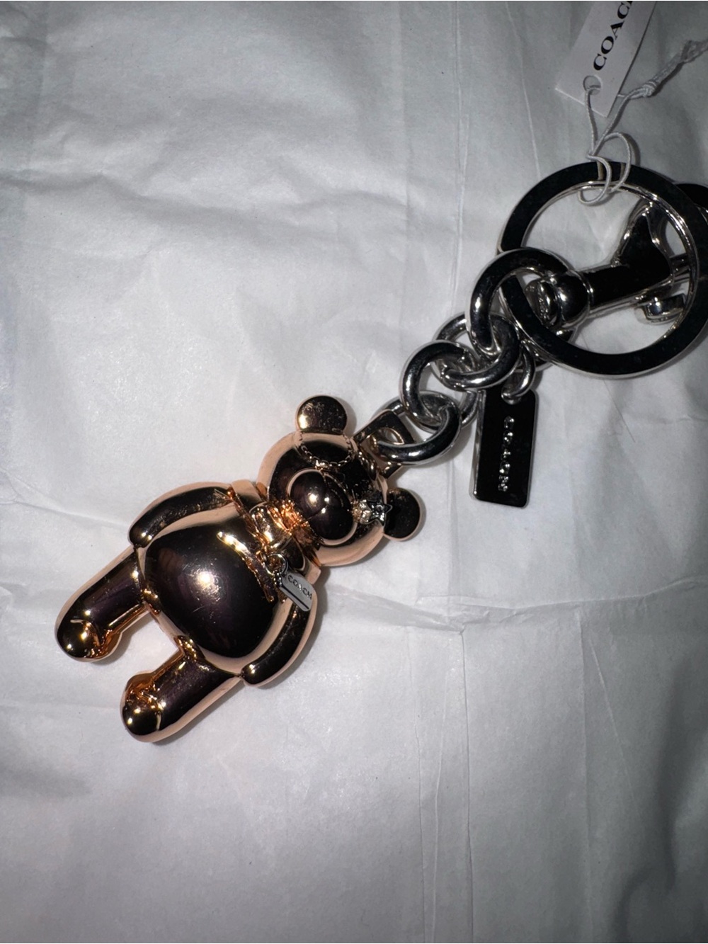 Coach Gold Bear Charm Keychain - - Picture 8 of 8